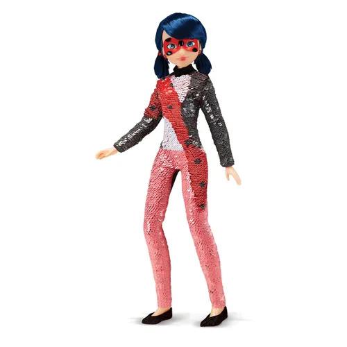 MIRACULOUS Marinette Lalka Biedronka z cekinami Fashion Flip PLAYMATES 