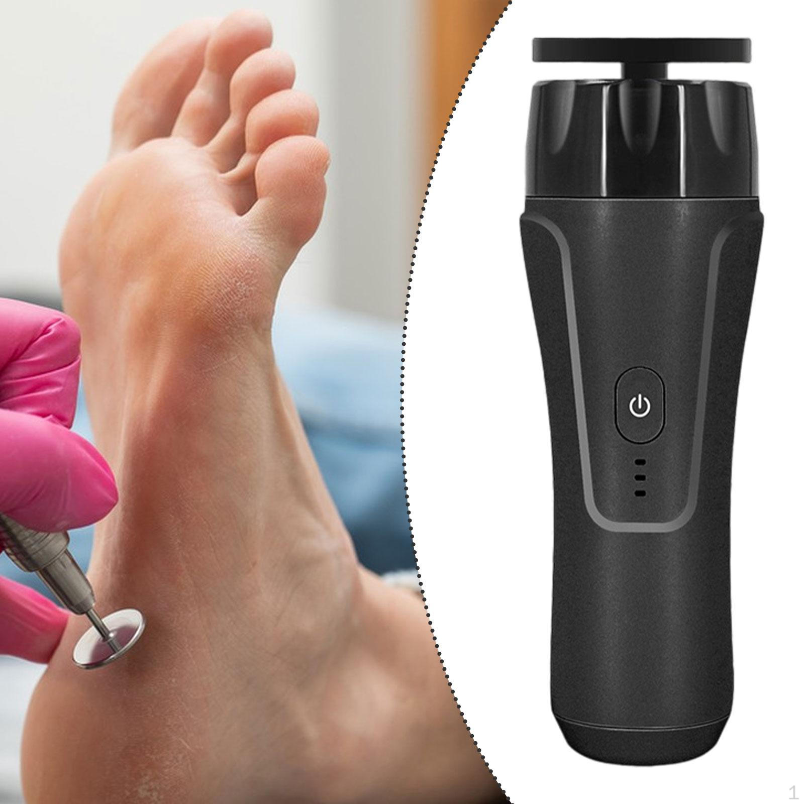 

Електрична пилка для видалення мозолів для ніг, для мертвої, твердої потрісканої сухої шкіри, скрабер, пилка для ніг чорний