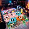 Gumball Teppich für Wohnzimmer Schlafzimmer Zuhause Sofadekoration, Rutschfeste Bodenmatte für Kinder zum Spielen