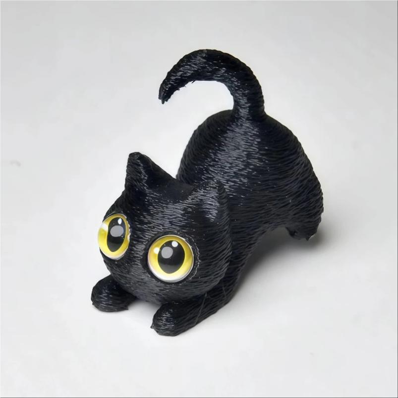 5Pcs Cat Ornament Mini Figurines Miniature Resin Cute Kitten Micro Landscape Crafts Small Ornaments Desktop Decoration