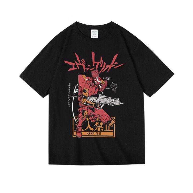 Neon Genesis Evangelion Anime Eva - 01 Graphic Printed T-shirt Men's and Women's T-shirt Men's Top Sports T-shirt Summer New Tee