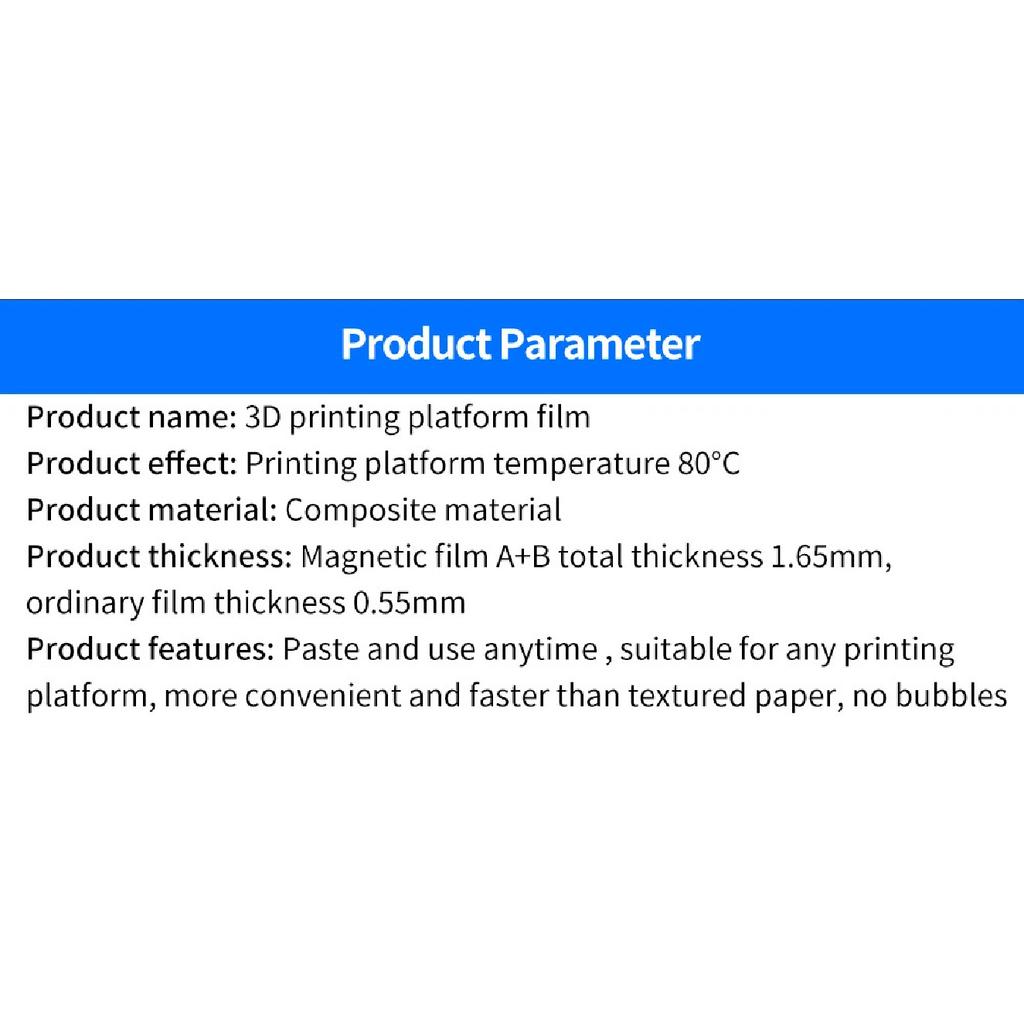 Build Plate Magnetic Heatbed 180 235 310 mm 3D Printer Hot bed Sheet A+B Soft Magnet Build Plate For KP3S KP5L Ender 3