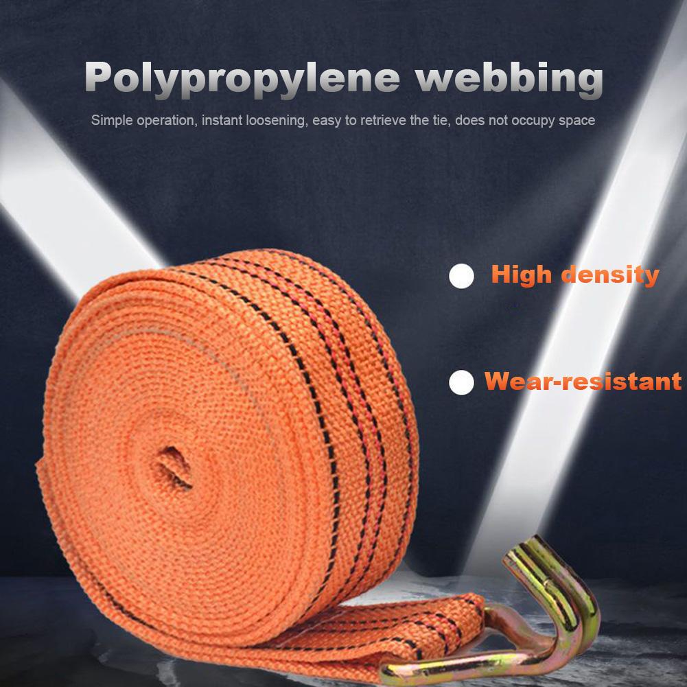 New Tie Down Strap Strong Ratchet Belt Luggage Cargo Lashing Tensioner Strap With Metal Buckle Cargo Straps Lorry Strapping Belt