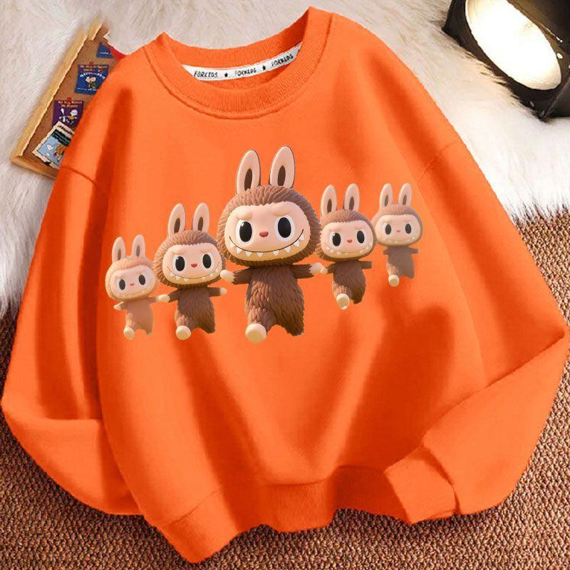 Children's Casual Round-neck Sweatshirt, Fashionable Long-sleeved Sweatshirt for Boys and Girls In Spring and Autumn