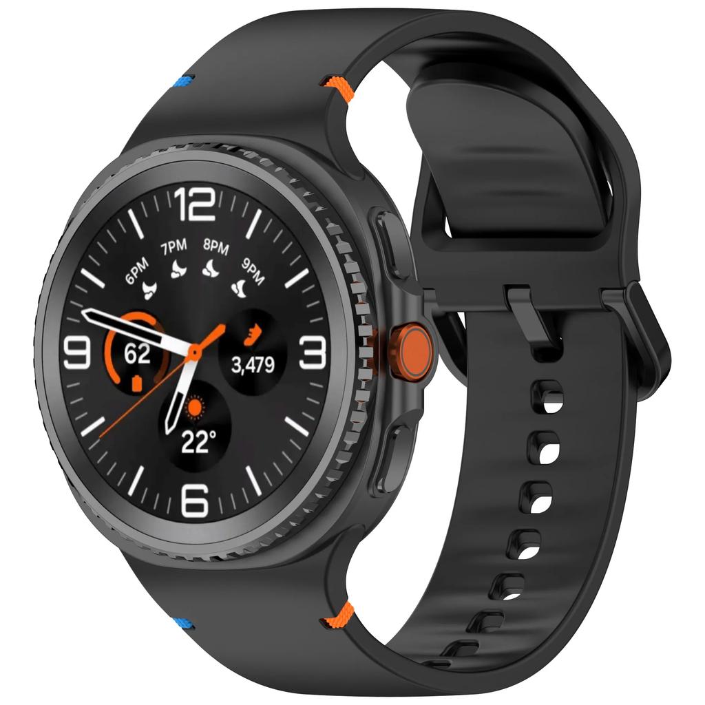 Originální silikonový pro Samsung Galaxy Watch 8/8 classic 40mm 44mm 46mm řemínek Sportovní correa pulseira náramek Galaxy Watch 8 pásek