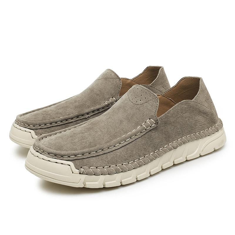 

Premium Men s Leather Loafers Business Casual Shoes Lightweight Slip-On Driving Shoes Men Comfortable Walking Shoes New Flats 44 хаки