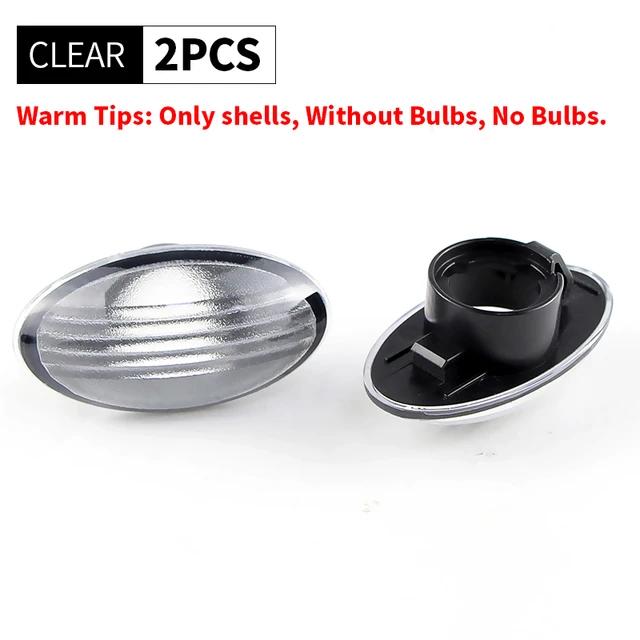 

2PCS No Bulbs, Auto Side Marker Light Shells For Mini Cooper R50 2002-2006 R52 2004-2008 R53 2002-2006 OEM# 63137166014