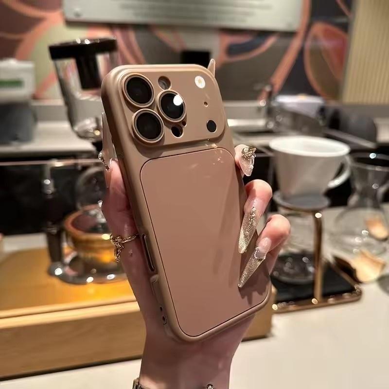 

Чохол 2-в-1 для iPhone 17 Air 16 15 14 Plus 13 12 11 Pro Max Ударостійкий Матовий Захист камери Миттєва зміна на 17 Простий чохол iPhone 17 Air коричневий