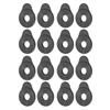 16Pcs Guitar Strap Locks Universal Rubber Adapter Acoustic Electric Guitar Replacement Accessories