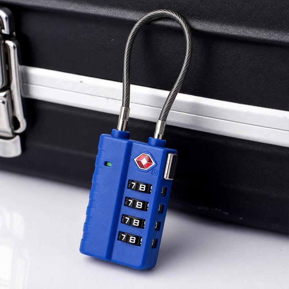 Anti-theft Customs Password Lock TSA Suitcase Luggage Coded Lock Cabinet Padlock  for Travel