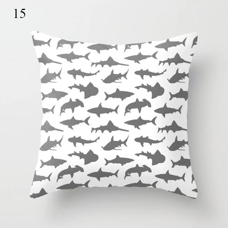 Grey series family pillowcase square  home office cushion cover