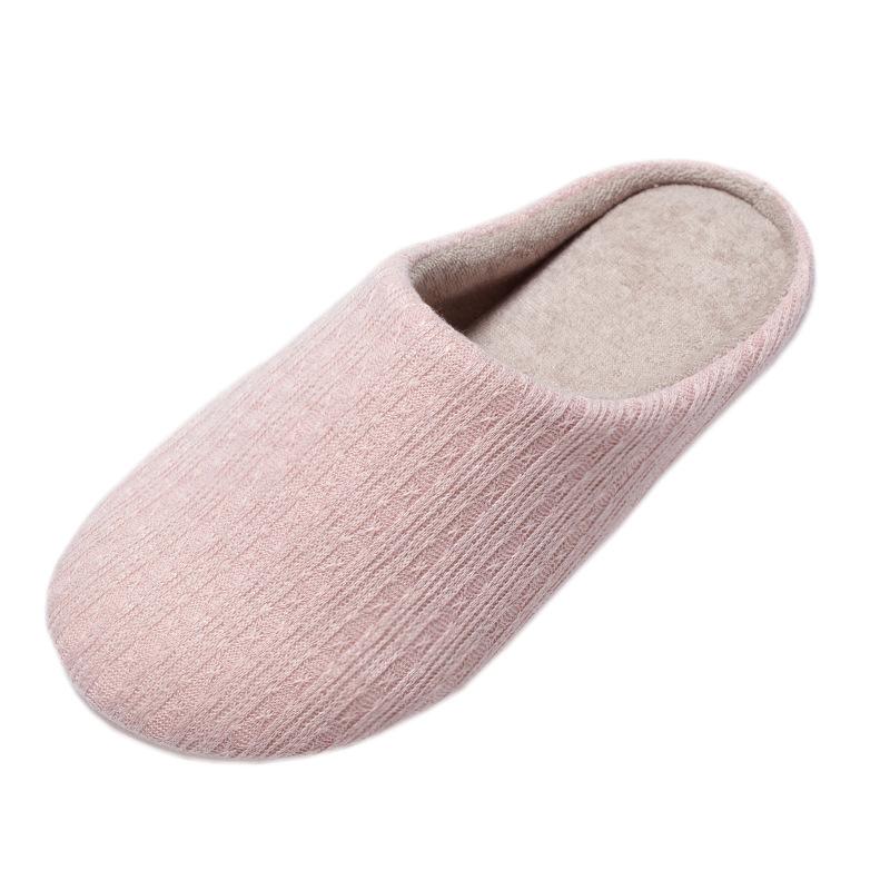 Japanese Korean Autumn Winter Couples Silent Soft Sole Home Unisex Cotton Slippers Wood Floor Anti Slip Quiet Slippers