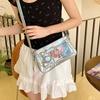 Simple Heart Shaped Buckle And Chain Design Women Casual Shoulder Bag Itabag