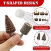 20PCS Sanding Flap Set with 6mm Shank Grinding Wheel Head Sander Abrasive Tools Sandpaper Rust Removal for Dremel Rotary Tools