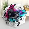 1pc Butterfly Heart Automatic Open/close Umbrella, 8-Rib sturdy structure, Auto Folding/Opening, Portable Travel Umbrella for Women c28