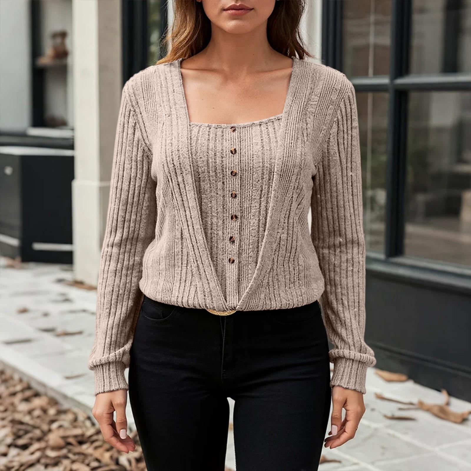 

Женский однотонный топ на пуговицах, облегающий, с длинным рукавом XL белый