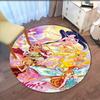Winx Club Printed Round Rug Carpet Chair Rug Area Rug Entryway Doormats,for Office Chair Living Room Bedroom Kitchen Room.
