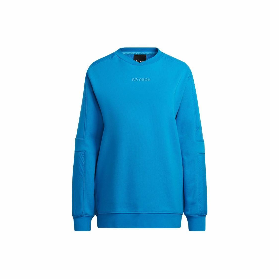 adidas x Ivy Park Collaboration Crewneck Long-Sleeve Sweatshirt Unisex Blue XS