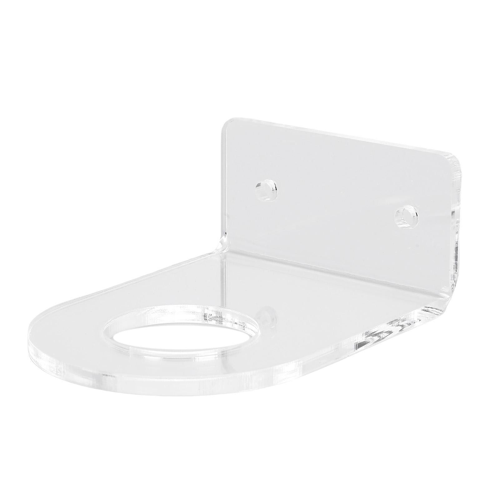 2PCS Basket  Holder Wall Mount Acrylic Clear Base  Wall Storage Stand Display Rack for Small  s