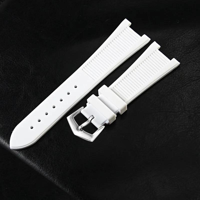 Силиконовый ремешок для часов Patek Philippe 5711 5712G Браслет Специальный интерфейс Аксессуары для браслета 25 мм*13 мм Мужской