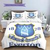 Everton FC Pattern Bedding Home Decoration Birthday Gift (1 * duvet cover + 2 * pillowcase, without core)