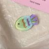 Jelly Cartoon Fish Hairclip Plastic Cartoon Hair Clip Mini Taiyaki Side Clip  Daily