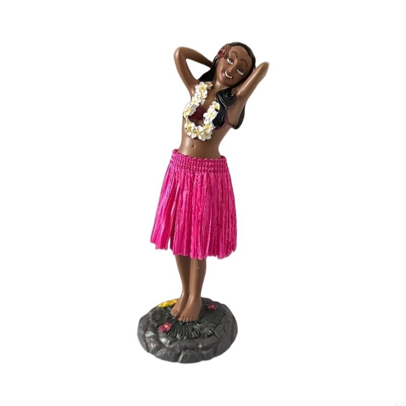 2025 New Vibrant Hand Painted African Dancer Statue Resin Craft Car Interior Room Decors