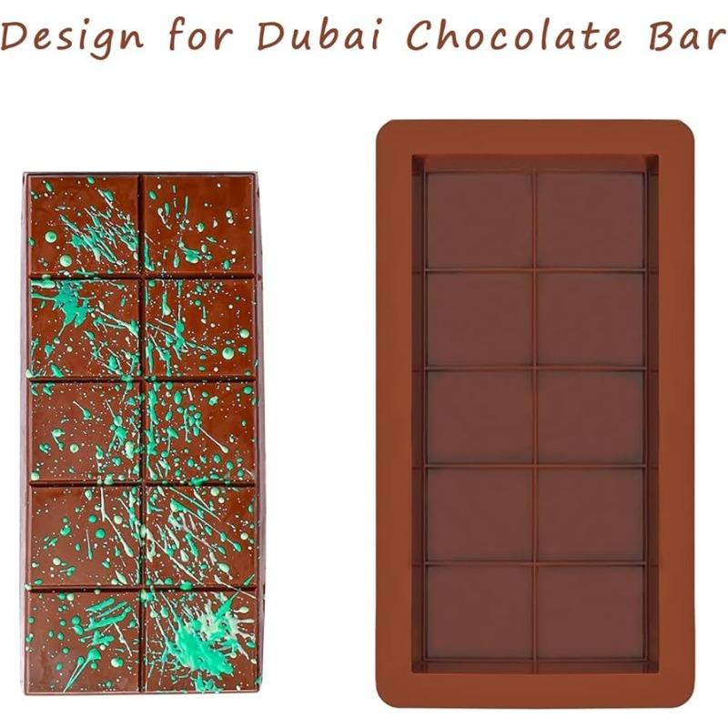 1Pc Silicone Chocolate Bar Molds – Rectangle, Easy Release, Durable for Protein Bars, Wax Melts, and Gifts