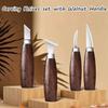 Four Style Hand Carving Set with Wood Handle Engraving Hand Tools Carving Knives Set  Carpenter