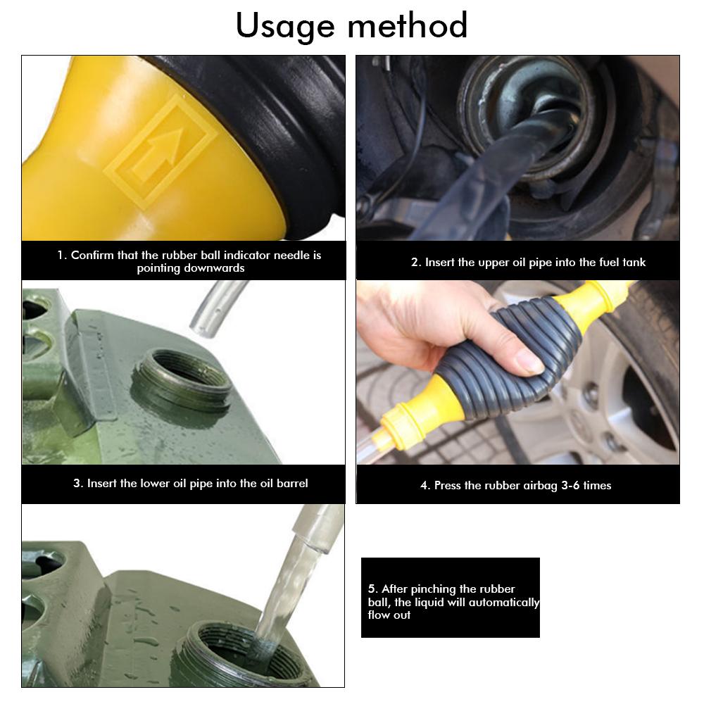 Estrattore di Olio Manuale Benzina Universale Pompa Manuale Carburante Tubo di Aspirazione Manuale Pompa Manuale Liquidi Risparmio Carburante Pompa Sifone di Emergenza