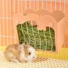 Hanging Hay Bag for Bunny Guinea Pigs Small Animal Feeder Rabbit  Bunny Food Dispensers Bag Cage Accessories Pet Feeding Bag