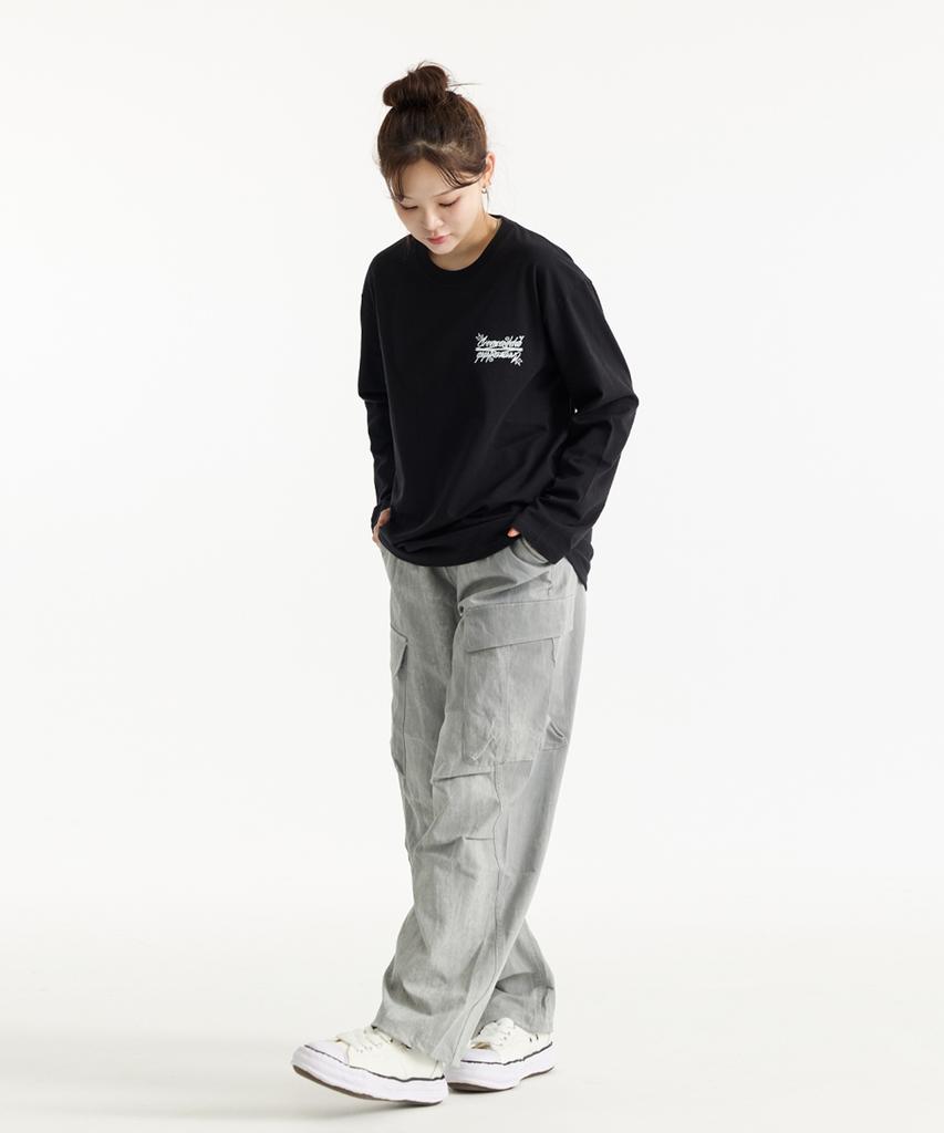 CREAM SODA LAB Crsdel Small Lettering Long Sleeve T-Shirt