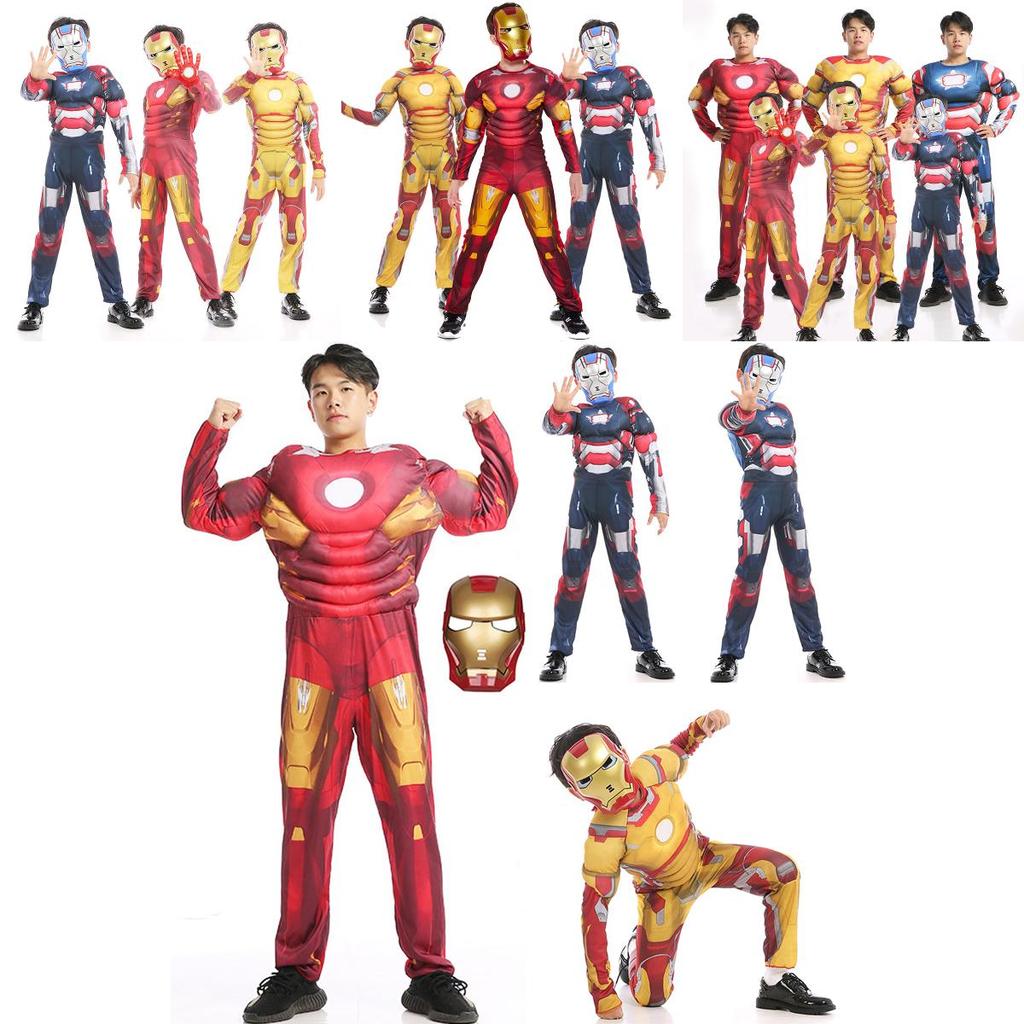 Avengers Iron Man Tony Stark Superhero Costume Cosplay Jumpsuit With Exquisite Workmanship And Breathable Material