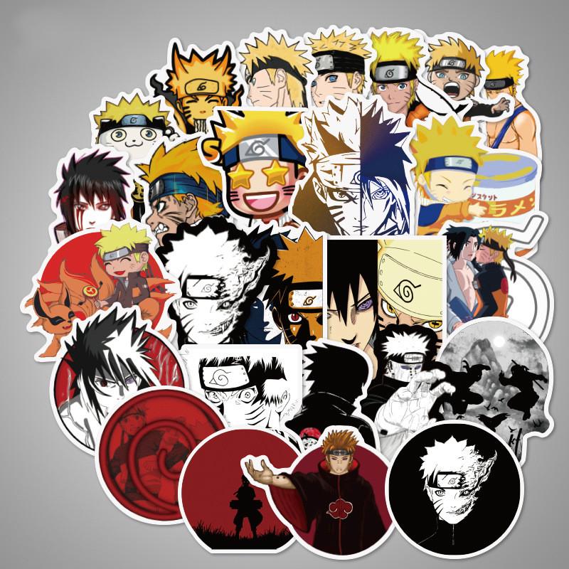 Anime cartoon Naruto stickers for suitcase laptop 70 PCS Waterproof PVC vinyl