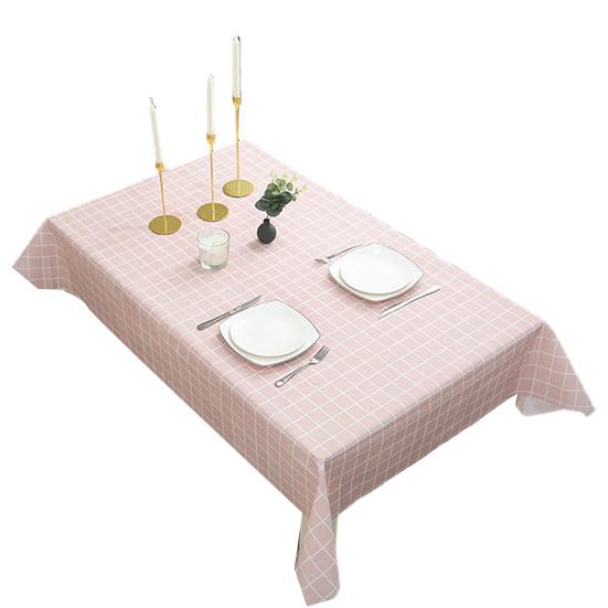 Rectangular Tablecloth, Plastic Plaid Tablecloth, Waterproof Stain-Resistant Table Cover for Dining Table Outdoor Picnic Camping
