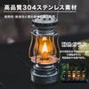 Thous Winds Twilight Kerosene Lantern, Paraffin Oil Lantern, Fuel-Powered | Windproof & Leakproof Design | Heat-Resistant Glass & Stainless Steel/Bras