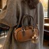 Retro Casual Hand-held Small Square Bag, Fashionable Single-shoulder Bag, Simple Commuting Crossbody Bag