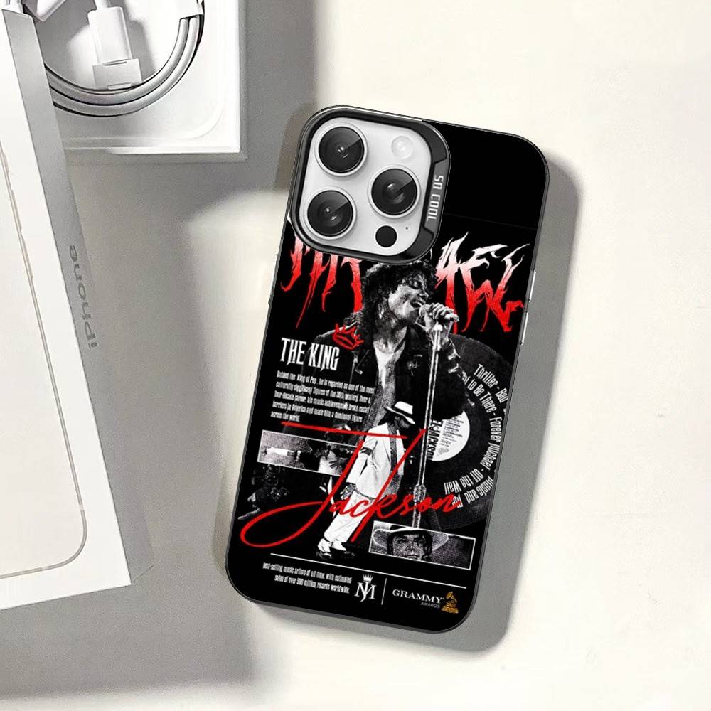 Custodia per Telefono Pop Singer Michael Jackson Per IPhone 17 16 Plus Pro Max 15 14 13 12 11 Coperture Colorate Opache