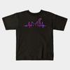 Boys Girls Soft Cotton Graphic Tees Cat Heartbeat Love Cats Women'S Girls Cat Lover Breathable Daily School Wear Kids T-Shirts