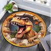 Dinosaurs Circular Rug - Office Decorative Carpet For Living Room Bedroom Door Mat Floor Rug Computer Chair Area Rug
