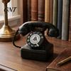 Klassieke Telefoon Decoratie Oude Ornamenten, Mini Retro Bureau Telefoon, Vintage Fotografie Prop Telefoon Vaste Lijn Hars Decoratief Nostalgisch Huis Kantoor