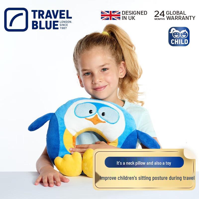 Travel Blue Kids Cartoon U-Shaped Travel Neck Pillow