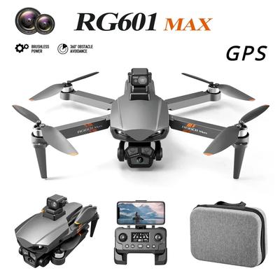 RG601 MAX RC Drohne Professioneller bürstenloser GPS-HD-ESC mit Doppelkamera FPV-Luftbildfotografie Faltbarer Quadrocopter WIFI Hindernisvermeidung Ein-Klick-Rückkehr