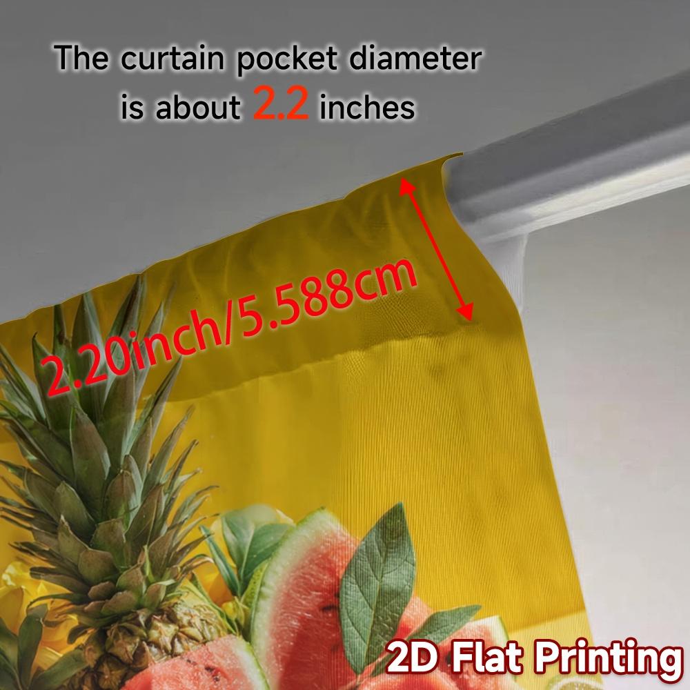 2pcs   2D FLAT PRINTING Curtains (Without Rod) Tropical Feast Modern Contemporary Curtains Fabric Curtains Outdoor Decorations