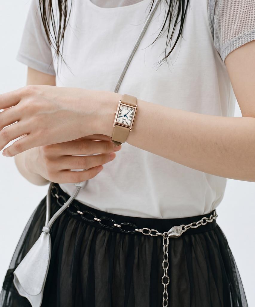 Sialeugo Sg-010S-Rp Fennel Collection Women'S Leather Wristwatch