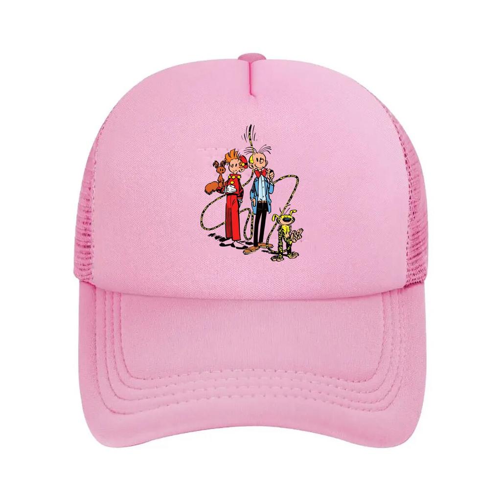 Classic Cartoon Trio Retro Animation - Inspired Character Art Mesh Baseball Cap