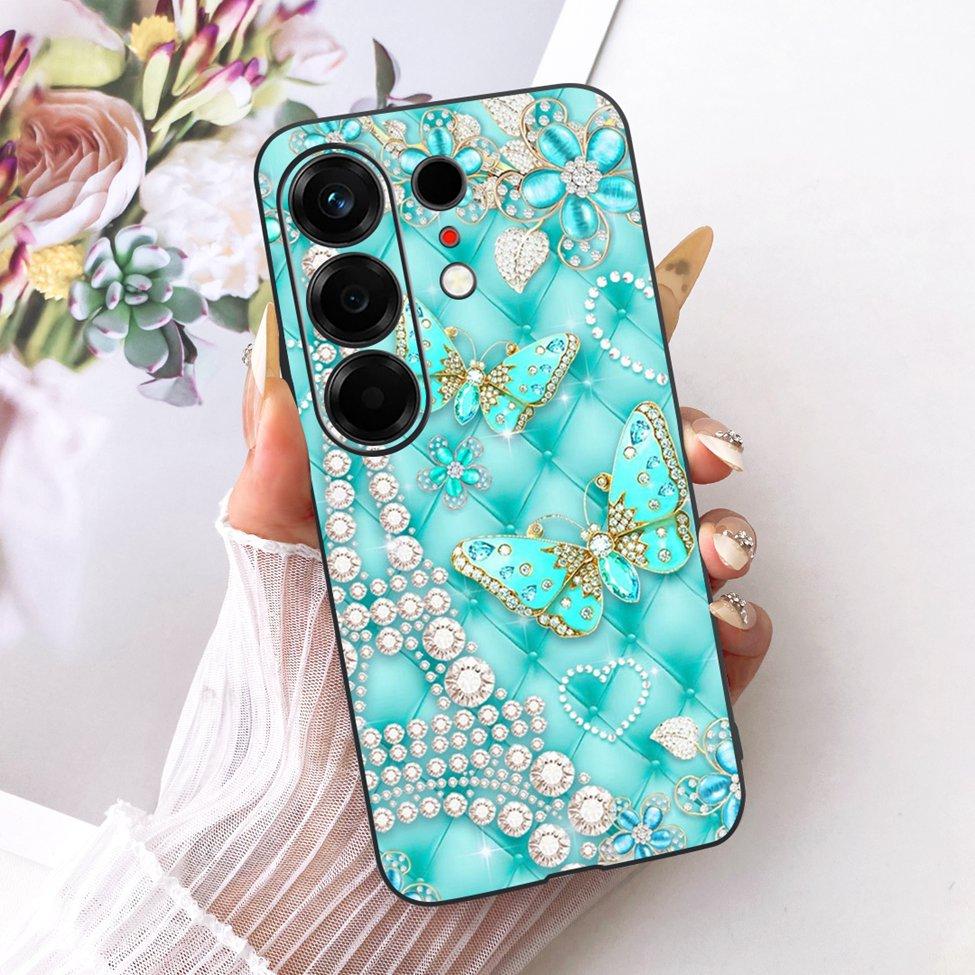 For Tecno CN5 Case For Tecno Camon 50 4G Cover Fashion Butterfly Cute Cat Cool Painted Soft Phone Casing For Techno Camon50 4G