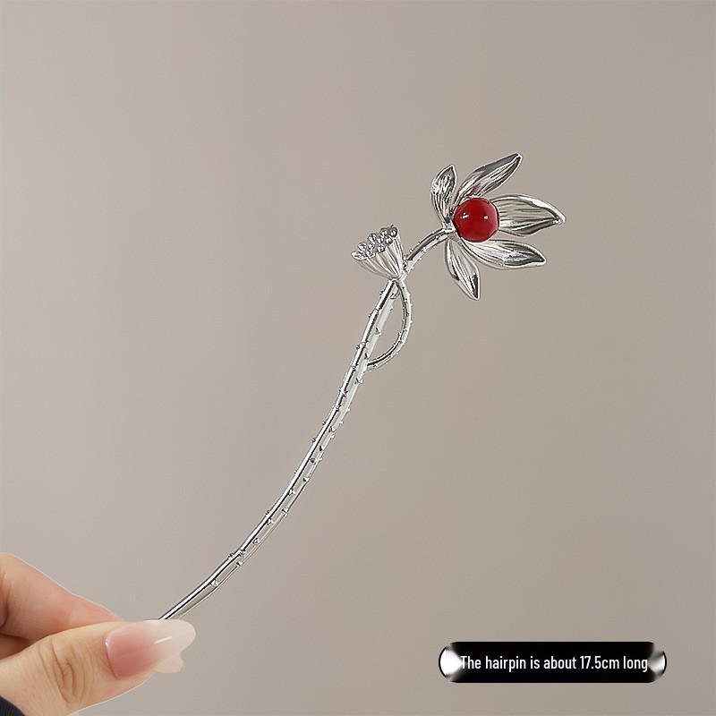 Tassel Flower Hairpin: Elegant Chinese Style Hanfu & Qipao Hair Accessory for Women