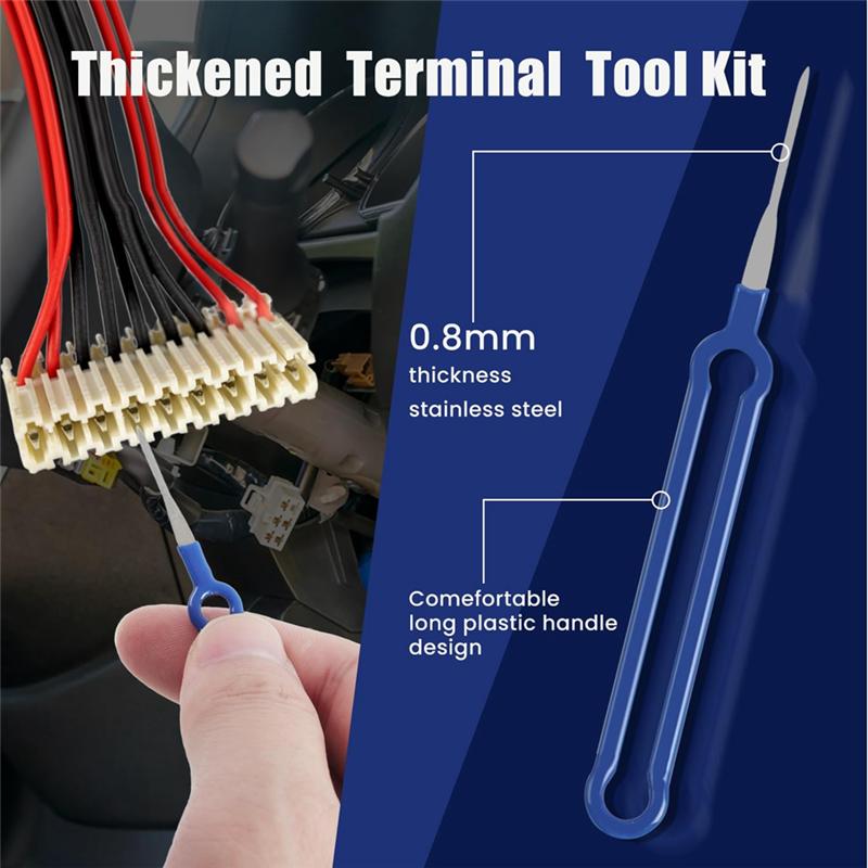 A03E-39Pcs Terminal Removal Tool Kit - Pin Extractor Tool Terminal Ejector Kit For Cars And Most Connector Terminals