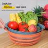 Three-Piece Kitchen Set: Vegetable Washing Basket, Drain Basket, and Fruit Plate